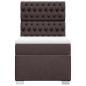 Preview: Boxspringbett mit Matratze Dunkelbraun 90x190 cm Stoff