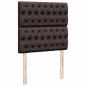 Preview: Boxspringbett mit Matratze Dunkelbraun 90x190 cm Stoff