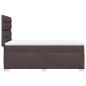 Preview: Boxspringbett mit Matratze Dunkelbraun 90x190 cm Stoff