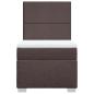 Preview: Boxspringbett mit Matratze Dunkelbraun 90x190 cm Stoff