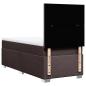 Preview: Boxspringbett mit Matratze Dunkelbraun 90x190 cm Stoff