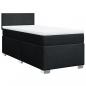 Preview: Boxspringbett mit Matratze Schwarz 90x190 cm Stoff