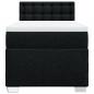 Preview: Boxspringbett mit Matratze Schwarz 90x190 cm Stoff