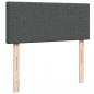 Preview: Boxspringbett mit Matratze Dunkelgrau 120x190 cm Stoff