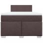 Preview: Boxspringbett mit Matratze Dunkelbraun 120x190 cm Stoff