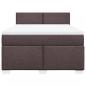 Preview: Boxspringbett mit Matratze Dunkelbraun 140x200 cm Stoff