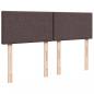 Preview: Boxspringbett mit Matratze Dunkelbraun 140x200 cm Stoff