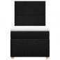 Preview: Boxspringbett mit Matratze Schwarz 80x200 cm Stoff