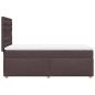 Preview: Boxspringbett mit Matratze Dunkelbraun 90x200 cm Stoff