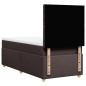Preview: Boxspringbett mit Matratze Dunkelbraun 90x200 cm Stoff