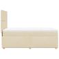 Preview: Boxspringbett mit Matratze Creme 100x200 cm Stoff