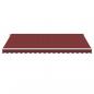 Preview: Markise Manuell mit LED Weinrot 450x350 cm