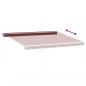 Preview: Markise Manuell mit LED Weinrot 450x350 cm