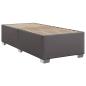 Preview: Boxspringbett mit Matratze Grau 90x200 cm Kunstleder