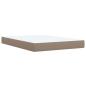 Preview: Boxspringbett Matratze Cappuccino-Braun 140x200cm Kunstleder