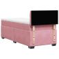 Preview: Boxspringbett mit Matratze Rosa 80x200 cm Samt
