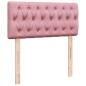 Preview: Boxspringbett mit Matratze Rosa 80x200 cm Samt