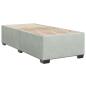 Preview: Boxspringbett mit Matratze Hellgrau 90x190 cm Samt