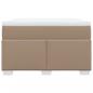 Preview: Boxspringbett Matratze Cappuccino-Braun 120x200cm Kunstleder