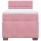 Preview: Boxspringbett mit Matratze Rosa 80x200 cm Samt
