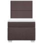 Preview: Boxspringbett mit Matratze Dunkelbraun 80x200 cm Stoff