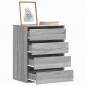 Preview: ARDEBO.de - Kommode Grau Sonoma 60x41x76 cm Holzwerkstoff