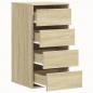 Preview: Kommode Sonoma-Eiche 40x41x76 cm Holzwerkstoff