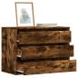 Preview: ARDEBO.de - Kommode Räuchereiche 80x41x58 cm Holzwerkstoff