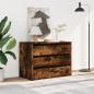 Preview: Kommode Räuchereiche 80x41x58 cm Holzwerkstoff
