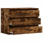 Preview: Kommode Räuchereiche 80x41x58 cm Holzwerkstoff