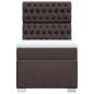 Preview: Boxspringbett mit Matratze Dunkelbraun 90x190 cm Stoff