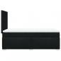 Preview: Boxspringbett mit Matratze Schwarz 90x200 cm Stoff
