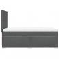 Preview: Boxspringbett mit Matratze Dunkelgrau 100x200 cm Stoff