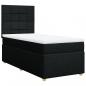 Preview: Boxspringbett mit Matratze Schwarz 90x190 cm Stoff