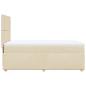 Preview: Boxspringbett mit Matratze Creme 90x200 cm Stoff