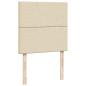 Preview: Boxspringbett mit Matratze Creme 90x200 cm Stoff