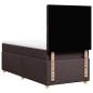 Preview: Boxspringbett mit Matratze Dunkelbraun 90x200 cm Stoff