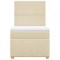 Preview: Boxspringbett mit Matratze Creme 100x200 cm Stoff