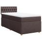 Preview: Boxspringbett mit Matratze Dunkelbraun 90x200 cm Stoff