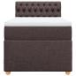 Preview: Boxspringbett mit Matratze Dunkelbraun 90x200 cm Stoff