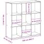 Preview: Bücherregal Weiß 102x32x102 cm Holzwerkstoff