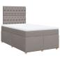 Preview: Boxspringbett mit Matratze Taupe 120x200 cm Stoff