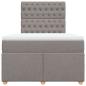 Preview: Boxspringbett mit Matratze Taupe 120x200 cm Stoff