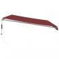 Preview: Markise Automatisch mit LED Weinrot 500x300 cm