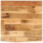 Preview: Tischplatte 40x40x3,8 cm Baumkante Massivholz Raues Mangoholz