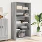 Preview: ARDEBO.de - Kleiderschrank Grau Sonoma 100x50x200 cm Holzwerkstoff