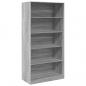 Preview: Kleiderschrank Grau Sonoma 100x50x200 cm Holzwerkstoff