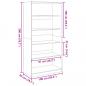 Preview: Kleiderschrank Grau Sonoma 100x50x200 cm Holzwerkstoff