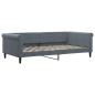 Preview: Tagesbett Dunkelgrau 100x200 cm Samt