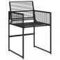 Preview: 11-tlg. Garten-Essgruppe Schwarz Poly Rattan